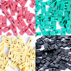200 Pieces Standard Computer Jumper Caps with Handle Pin Shunt Short Circuit 2-Pin Connector (Shunts). Suitable for Arduino Rasp