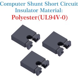 CQRobot 50 Pièces Nior Standard Ordinateur Jumper Cap Header Pin Shunt Shorting 2P Connector Top Opening 5,08mm. Utilisé pour Ar