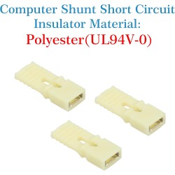 CQRobot 100 Pièces Jaune Ordinateur Jumper Cap avec Poignée Court-Circuit Shunt Connecteur tête Masculine 2 Broches 2,54mm. Util