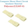 CQRobot 100 Pièces Jaune Ordinateur Jumper Cap avec Poignée Court-Circuit Shunt Connecteur tête Masculine 2 Broches 2,54mm. Util