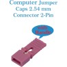 CQRobot 100 Pièces Rouge Ordinateur Jumper Cap avec Poignée Court-Circuit Shunt Connecteur tête Masculine 2 Broches 2,54mm. Util