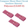 CQRobot 100 Pièces Rouge Ordinateur Jumper Cap avec Poignée Court-Circuit Shunt Connecteur tête Masculine 2 Broches 2,54mm. Util
