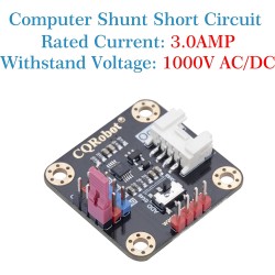 CQRobot 100 Pièces Rouge Ordinateur Jumper Cap avec Poignée Court-Circuit Shunt Connecteur tête Masculine 2 Broches 2,54mm. Util