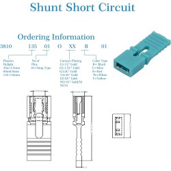 CQRobot 100 Pièces Vert Ordinateur Jumper Cap avec Poignée Court-Circuit Shunt Connecteur tête Masculine 2 Broches 2,54mm. Utili