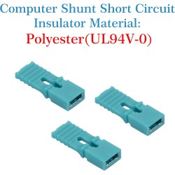 CQRobot 100 Pièces Vert Ordinateur Jumper Cap avec Poignée Court-Circuit Shunt Connecteur tête Masculine 2 Broches 2,54mm. Utili