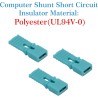 CQRobot 100 Pièces Vert Ordinateur Jumper Cap avec Poignée Court-Circuit Shunt Connecteur tête Masculine 2 Broches 2,54mm. Utili