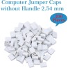 CQRobot 200 Pièces Blanc Standard Ordinateur Jumper Cap Header Pin Shunt Shorting 2P Connector Top Close 2,54mm. Utilisé pour Ar