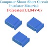 CQRobot 200 Pièces Bleu Standard Ordinateur Jumper Cap Header Pin Shunt Shorting 2P Connector Top Close 2,54mm. Utilisé pour Ard