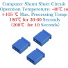 CQRobot 200 Pièces Bleu Standard Ordinateur Jumper Cap Header Pin Shunt Shorting 2P Connector Top Close 2,54mm. Utilisé pour Ard