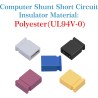 CQRobot 500 pièces Standard Computer Jumper Cap Header Pin Shunt Shorting 2P Connector Top Close 2.54mm. Utilisé pour Arduino Ra