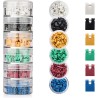 600 Pieces Standard Computer Jumper Caps Header Pin Shunt Short Circuit 2P Connector Open Top 2.54mm. Suitable for Arduino Raspb