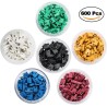 600 Pieces Standard Computer Jumper Caps Header Pin Shunt Short Circuit 2P Connector Open Top 2.54mm. Suitable for Arduino Raspb