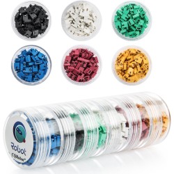 600 Pieces Standard Computer Jumper Caps Header Pin Shunt Short Circuit 2P Connector Open Top 2.54mm. Suitable for Arduino Raspb