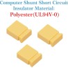 CQRobot 200 Pièces Jaune Standard Ordinateur Jumper Cap Header Pin Shunt Shorting 2P Connector Top Close 2,54mm. Utilisé pour Ar