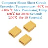 CQRobot 200 Pièces Jaune Standard Ordinateur Jumper Cap Header Pin Shunt Shorting 2P Connector Top Close 2,54mm. Utilisé pour Ar