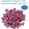 CQRobot 200 Pièces Rouge Standard Ordinateur Jumper Cap Header Pin Shunt Shorting 2P Connector Top Close 2,54mm. Utilisé pour Ar