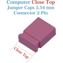 CQRobot 200 Pièces Rouge Standard Ordinateur Jumper Cap Header Pin Shunt Shorting 2P Connector Top Close 2,54mm. Utilisé pour Ar