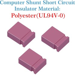 CQRobot 200 Pièces Rouge Standard Ordinateur Jumper Cap Header Pin Shunt Shorting 2P Connector Top Close 2,54mm. Utilisé pour Ar