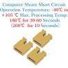 CQRobot 200 Pièces Jaune Standard Ordinateur Jumper Cap Header Pin Shunt Shorting 2P Connector Top Opening 2,54mm. Utilisé pour 