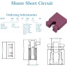 CQRobot 200 Pièces Rouge Standard Ordinateur Jumper Cap Header Pin Shunt Shorting 2P Connector Top Opening 2,54mm. Utilisé pour 