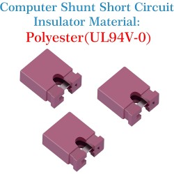 CQRobot 200 Pièces Rouge Standard Ordinateur Jumper Cap Header Pin Shunt Shorting 2P Connector Top Opening 2,54mm. Utilisé pour 