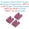 CQRobot 200 Pièces Rouge Standard Ordinateur Jumper Cap Header Pin Shunt Shorting 2P Connector Top Opening 2,54mm. Utilisé pour 