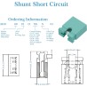CQRobot 200 Pièces Vert Standard Ordinateur Jumper Cap Header Pin Shunt Shorting 2P Connector Top Opening 2,54mm. Utilisé pour A