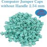 CQRobot 200 Pièces Vert Standard Ordinateur Jumper Cap Header Pin Shunt Shorting 2P Connector Top Opening 2,54mm. Utilisé pour A