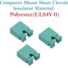 CQRobot 200 Pièces Vert Standard Ordinateur Jumper Cap Header Pin Shunt Shorting 2P Connector Top Opening 2,54mm. Utilisé pour A