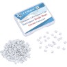 CQRobot 200 Pièces Blanc Standard Ordinateur Jumper Cap Header Pin Shunt Shorting 2P Connector Top Opening 2,54mm. Utilisé pour 
