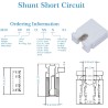 CQRobot 200 Pièces Blanc Standard Ordinateur Jumper Cap Header Pin Shunt Shorting 2P Connector Top Opening 2,54mm. Utilisé pour 