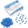 CQRobot 200 Pièces Bleu Standard Ordinateur Jumper Cap Header Pin Shunt Shorting 2P Connector Top Opening 2,54mm. Utilisé pour A