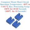 CQRobot 200 Pièces Bleu Standard Ordinateur Jumper Cap Header Pin Shunt Shorting 2P Connector Top Opening 2,54mm. Utilisé pour A