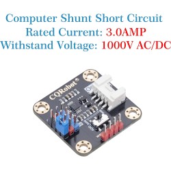 CQRobot 200 Pièces Bleu Standard Ordinateur Jumper Cap Header Pin Shunt Shorting 2P Connector Top Opening 2,54mm. Utilisé pour A