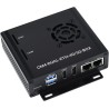 Waveshare Dual Gigabit Ethernet 5G/4G Mini-Computer Based on Raspberry Pi Compute Module 4 (Not Included) with Metal Case and Co