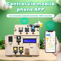 KEYESTUDIO ESP32 Smart Home IoT Kit Compatible avec Arduino IDE, avec ESP32 Board, Python C, Musical Project, etc.
