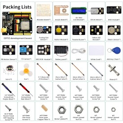 KEYESTUDIO ESP32 Smart Home IoT Kit Compatible avec Arduino IDE, avec ESP32 Board, Python C, Musical Project, etc.