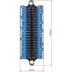ZDE GPIO Carte d'extension GPIO Terminal Block Breakout Board Modul Micro Connector Compatible avec Raspberry Pi 5/4B/3B+/3B/2B/