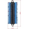 ZDE GPIO Carte d'extension GPIO Terminal Block Breakout Board Modul Micro Connector Compatible avec Raspberry Pi 5/4B/3B+/3B/2B/