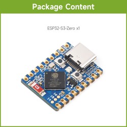 Waveshare ESP32-S3 Mini Development Board, Based on ESP32-S3FH4R2 Dual-Core Processor, 240MHz Running Frequency, 2.4GHz Wi-FI & 