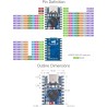 Waveshare ESP32-S3 Mini Development Board, Based on ESP32-S3FH4R2 Dual-Core Processor, 240MHz Running Frequency, 2.4GHz Wi-FI & 