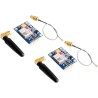 2pcs SIM800L V2.0 5V Wireless GSM GPRS Module Quad-Band with Antenna Cable Cap