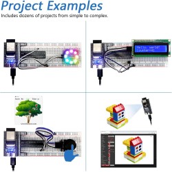 Freenove Ultimate Starter Kit for ESP32-S3 ESP32 S3 CAM (Included), Dual-core 32-bit 240 MHz Microcontroller, Onboard Camera Wir