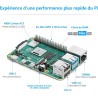 iRasptek Kit de démarrage Raspberry Pi 4B 4Go RAM - Édition 64Go SD, Noobs préinstallé