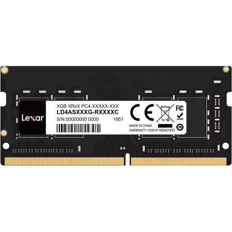 Lexar SODIMM RAM DDR4 16Go, 3200 MHz Ram PC Portable, Mémoire pour Ordinateur Portable SODIMM, 260-Pin SO-DIMM, Mémoire RAM, Mem
