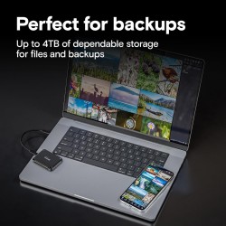 Crucial X9 4To Disque SSD Externe Portable, Jusqu’à 1050Mo/s, Compatible avec PC, Mac, Playstation et Xbox, USB-C 3.2 - CT4000X9