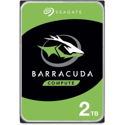 Seagate BarraCuda 2To, Disque dur interne HDD, 3.5 pouces, SATA 6 Goit/s, 7 200 tr/min, 256 Mo de mémoire cache, pour PC de bure