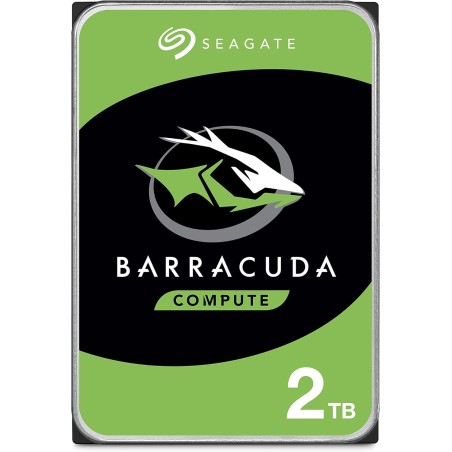 Seagate BarraCuda 2To, Disque dur interne HDD, 3.5 pouces, SATA 6 Goit/s, 7 200 tr/min, 256 Mo de mémoire cache, pour PC de bure