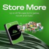 Seagate BarraCuda 2To, Disque dur interne HDD, 3.5 pouces, SATA 6 Goit/s, 7 200 tr/min, 256 Mo de mémoire cache, pour PC de bure