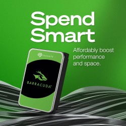 Seagate BarraCuda 2To, Disque dur interne HDD, 3.5 pouces, SATA 6 Goit/s, 7 200 tr/min, 256 Mo de mémoire cache, pour PC de bure